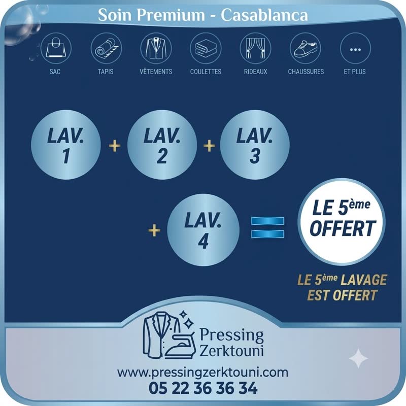 Offre fidélité : le 5ème lavage est offert après 4 lavages